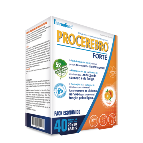 Procerebro Forte - 40 Ampolas - Fharmonat - Fharmonat - 5600315075929