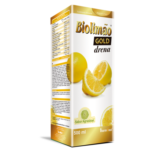 Biolimão Gold Drena 500ml - Fharmonat - BioLimão - 5600315075509