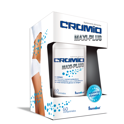 Crómio MAXI-PLUS 60 comprimidos - Fharmonat - Fharmonat Slim - 5600315080589