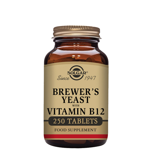 Levedura de Cerveja com Vitamina B12 250 Cápsulas - Solgar - Solgar - 033984004009