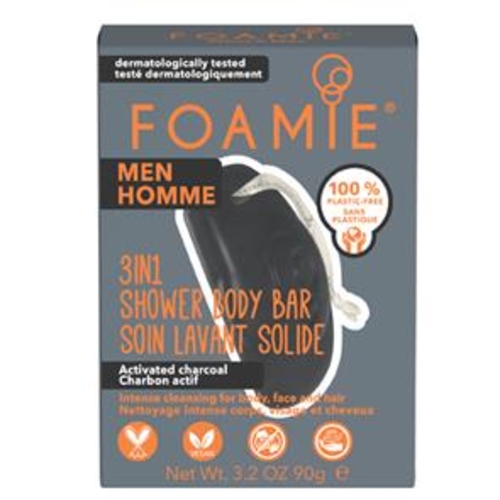 Foamie Men Bar 3in1 What A Man Hidratação e Limpeza Intensa - Foamie - 7135681