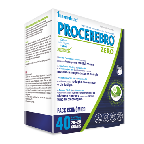 Procerebro Zero - 40 ampolas - Fharmonat - Fharmonat - 5600315072270