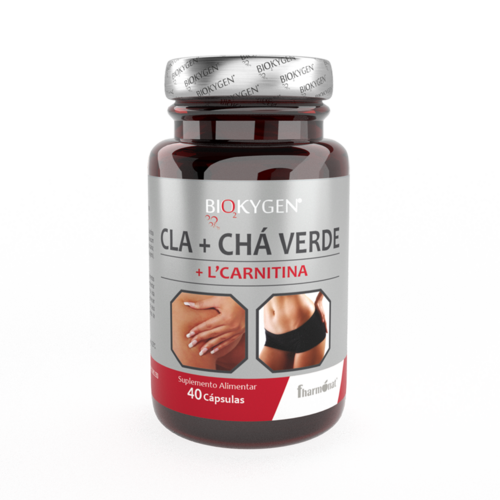 Byokygen CLA  L´Carnitina  Chá Verde 40 cápsulas - Fharmonat Slim - 5600315070672
