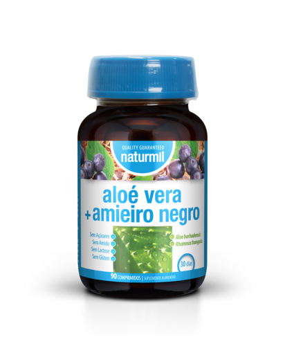 Naturmil - Aloé vera  Amieiro Negro  90 comprimidos - Naturmil - 5605481408878