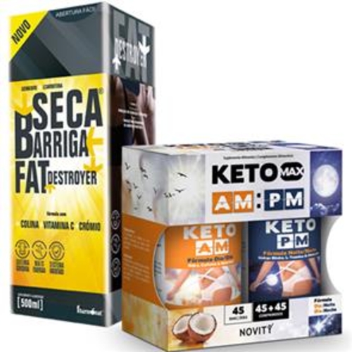 Pack KetoMax AmPm  Seca Barriga Fat Destroyer - Novity