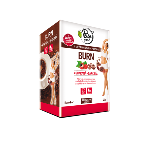 Café Funcional BioGold Burn Guaraná Garcinia 20 Saquetas - Fharmonat - 5600315094883