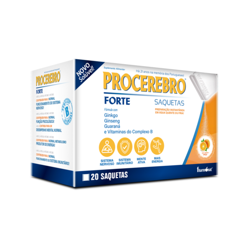 Procerebro Forte - 20 Saquetas - Fharmonat - Fharmonat - 5600315094333