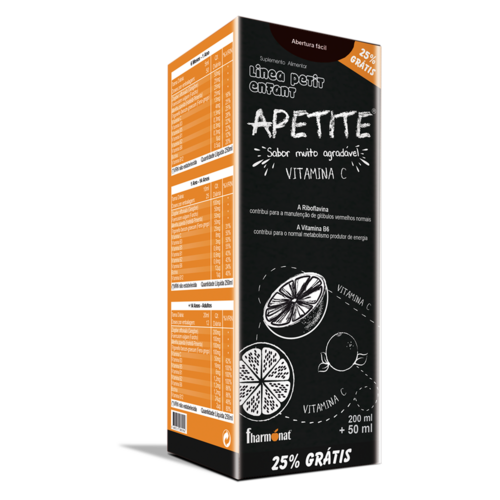 Apetite Xarope 250 ml - Fharmonat - Fharmonat - 5600315080916