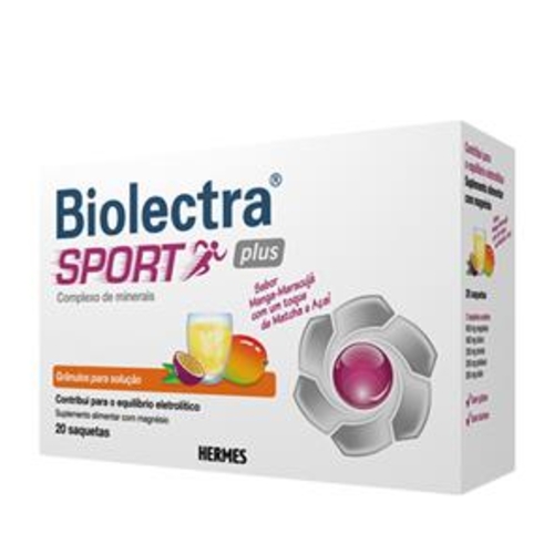 Biolectra Sport Plus 20 Saquetas Manga/Maracujá -Val. Curta 04/24 - Azevedos - 6262766