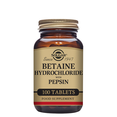Hidrocloreto de Betaína com Pepsina - Solgar - Solgar - 033984002401