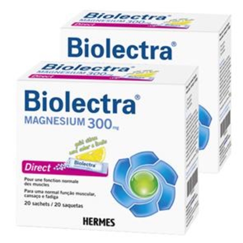 Pack 2 Biolectra Magnesium 300mg Direct - Azevedos - 7380865x2