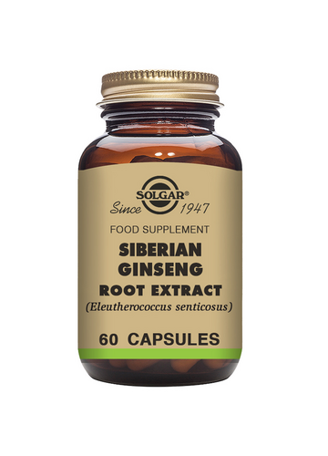 Extrato Da Raiz de Ginseng Siberiano 60 Cápsulas - Solgar