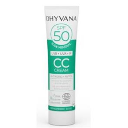Dhyvana Protetor solar SPF50 Color com ácido hialurônico 50ml. ECO - DHYVANA - 8436554292097
