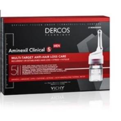 VICHY DERCOS Aminexil Clínical 5 Anti Queda Homem 21x6ml - VICHY - 3337875522748