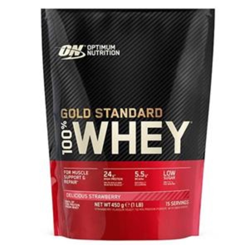 Optimum Nutrition 100% Whey Gold Standard 450g Proteína - Morango - Optimum Nutrition - 5060245600668