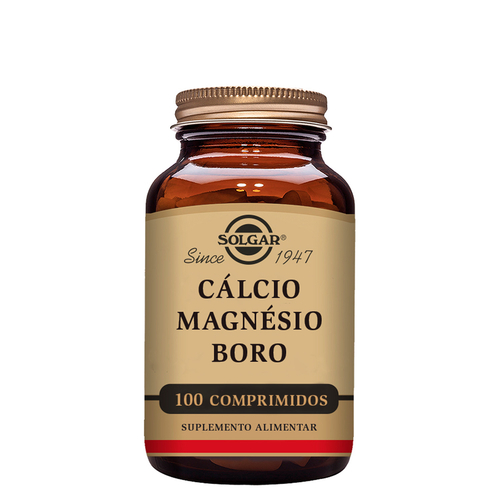 Cálcio, Magnésio e Boro - 100 comprimidos - Solgar - Solgar - 03398400515