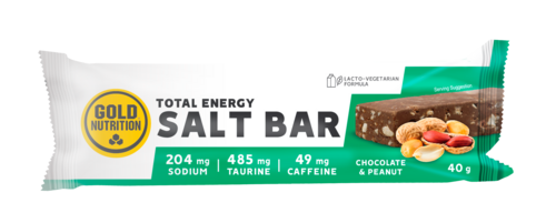 Total Energy Salt Bar Chocolate e Amendoim 40g - GoldNutrition - 5601607074088