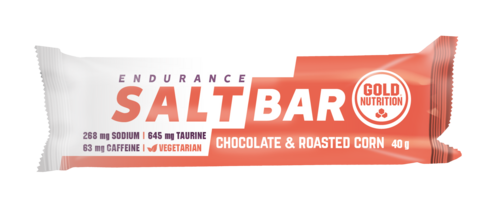 Endurance Salt Bar Chocolate e Milho Torrado 40g - GoldNutrition - 5601607074095