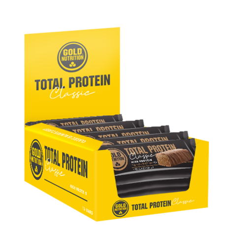 Total Bar Protein Chocolate - Cx. 15 unid. - GoldNutrition - GoldNutrition - 5601607072220