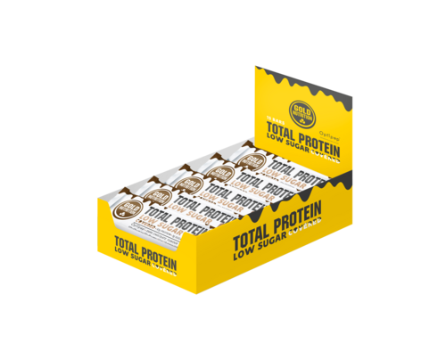 Total Protein Low Sugar Covered Chocolate Negro - Cx. 15 - GoldNutrition - GoldNutrition - 5601607076785
