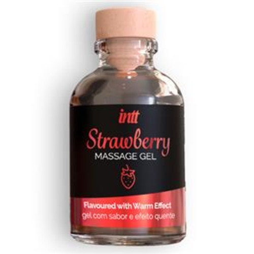 Gel de massagem Morango Intt 30ml - Intt - 5600692473974