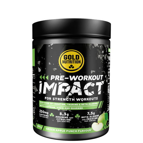 Pre-Workout Impact 400g Maçã - Goldnutrition - GoldNutrition - 5601607077584
