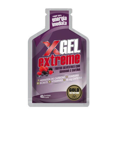 Extreme Gel com Guaraná Frutos Silvestres 40g - GoldNutrition - 5601607070370