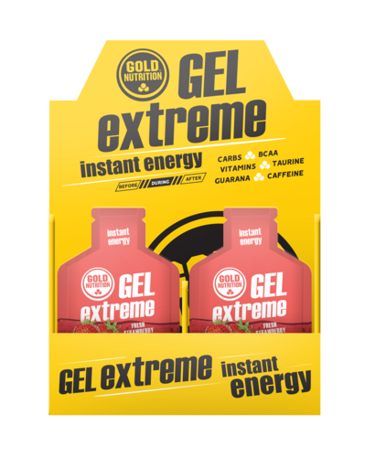 Extreme Gel com Taurina Morango - Cx 24 x 40g
