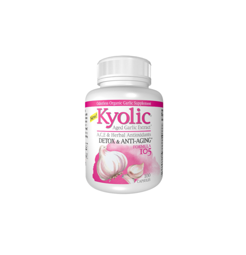 Kyolic 105 - 100 cápsulas - Antioxidante Natural - Kyolic - 0023542105415
