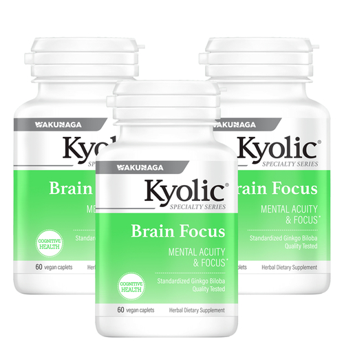 Pack 3 Brain Focus - 60 comprimidos - Kyolic - Kyolic - KY35261x3