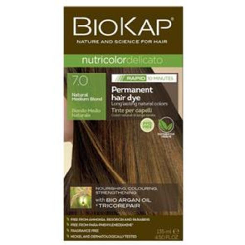 Biokap Delicato Natural Medium Blond 7.0 - 135ml - Biokap - 8030243020024