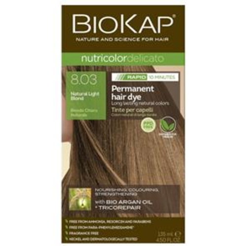 Biokap Delicato Rapid Natural Light Blond 8.30 - 135ml - Biokap - 8030243020086