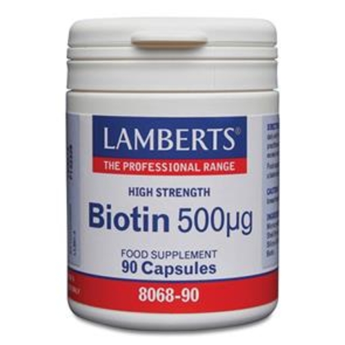 Lamberts Biotina 500 Ug 90 Cápsulas - Lamberts - NH806890