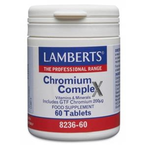 Lamberts Crómio - Chromium Complex 60 Comprimidos - Lamberts - 5055148402020