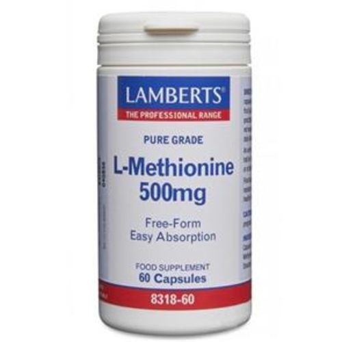 Lamberts L-Metionina 500 Mg. 60 Cápsulas - Lamberts - 5055148401849