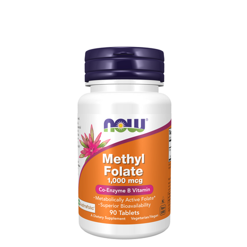 Methyl Folate 1000mcg 90 Comprimidos - Now - Now Foods - 733739004918