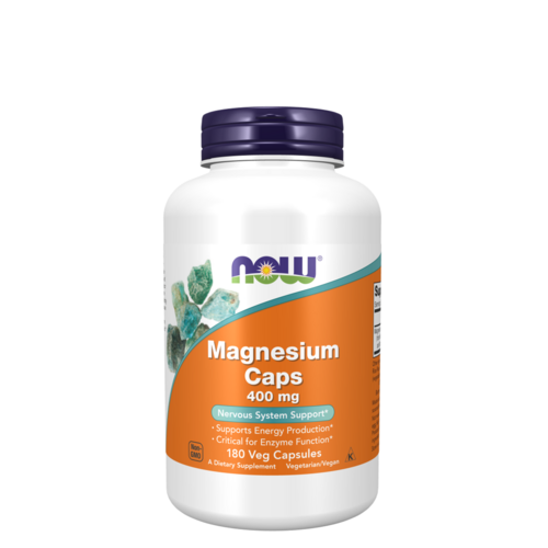 Now Magnesium 400mg 180 Cápsulas - Now Foods - 733739012838