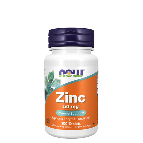 Zinc Gluconate 50mg 100 Comprimidos - NOW - Now Foods - 733739015204