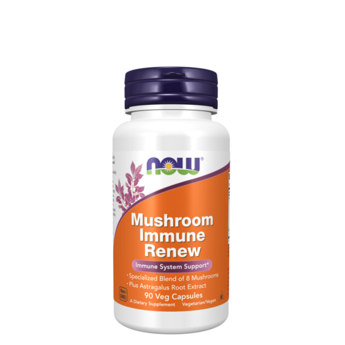 NOW Mushroom Immune Renew 90 Cápsulas Vegetais   - Now Foods - 0733739030559