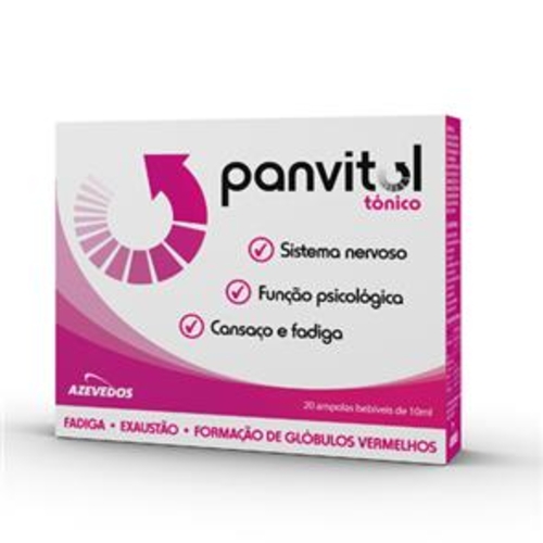 Panvitol Tónico - 20 ampolas - Panvitol - 7355404