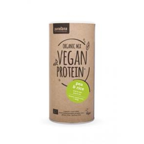 Proteína mix Vegan com Ervilhas e Arroz - Banana e Baunilha - Purasana - PROTPM01