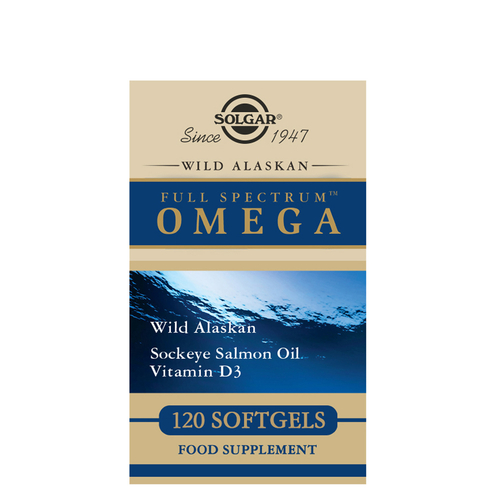 Óleo De Salmão Selvagem Do Alasca - 120 cáps - Solgar - 033984011106