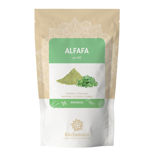 Biosamara - Alfafa em pó 500g - Biosamara