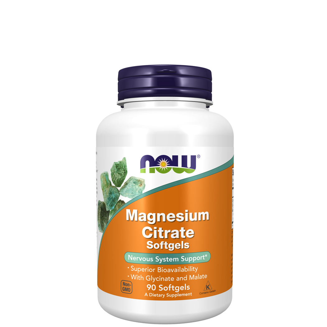 Magnesium Citrate Malate Glycinate 90 cápsulas NOW