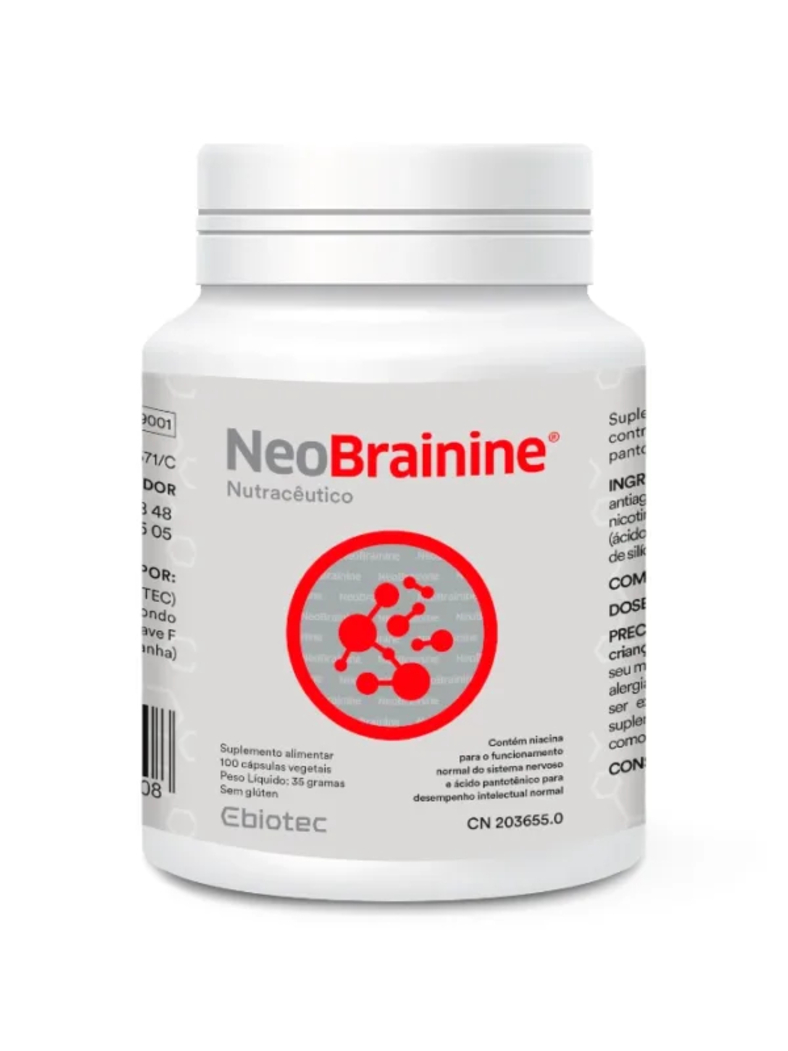 NeoBrainine – 100 Cápsulas – Ebiotec | Enetural.com